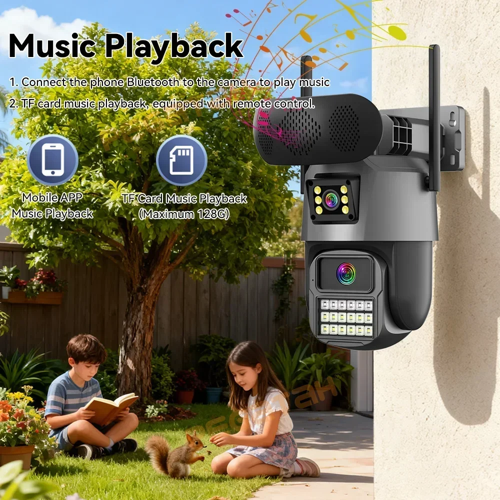 8MP Outdoor Security Camera wi - Audiovision Music Player recension och pris