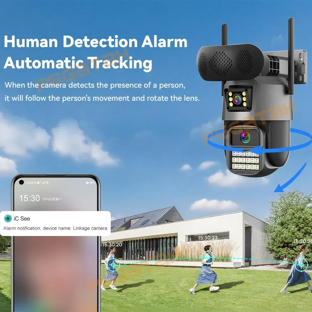 8MP Outdoor Security Camera wi - Audiovision Music Player recension och pris