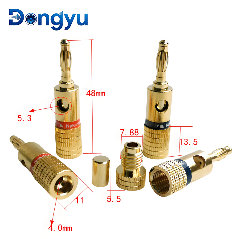 4MM Nakamichi Banana Connector - Audio Music Sound recension och pris