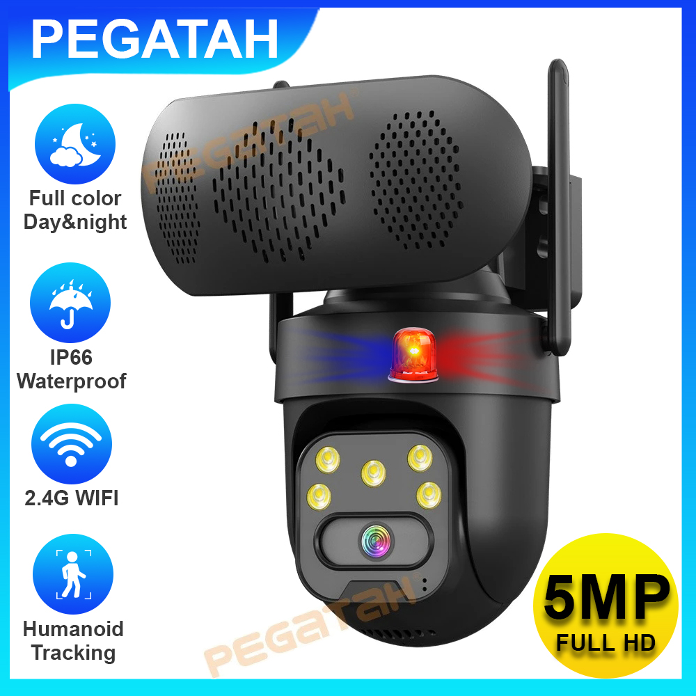 5MP IP Camera Outdoor 2.4G WiF - Audiovision Music Player recension och pris