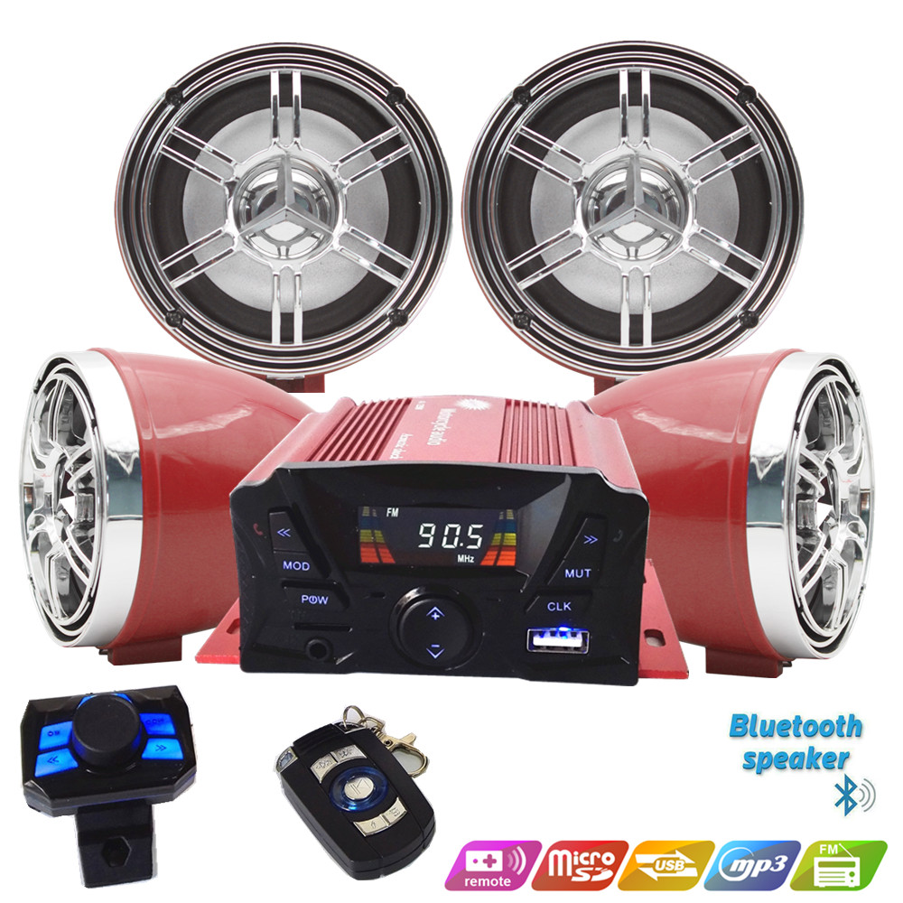 12V 4 Channel UTV ATV Golf Car - Audio Music Sound recension och pris