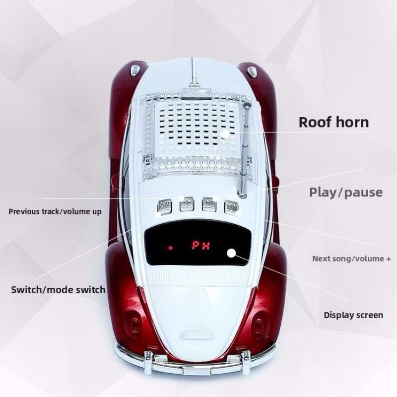 Beetle Car Model Bluetooth Spe - Audio X Music recension och pris