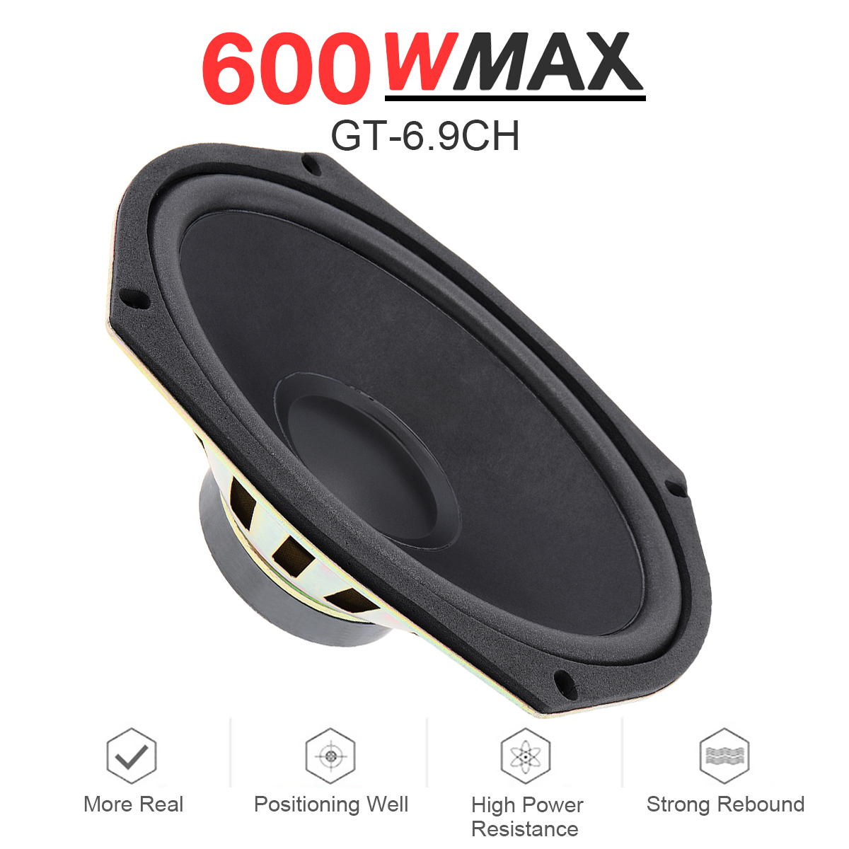 1 / 2 Piece 6x9 Inch 600W Univ - Audio X Music recension och pris