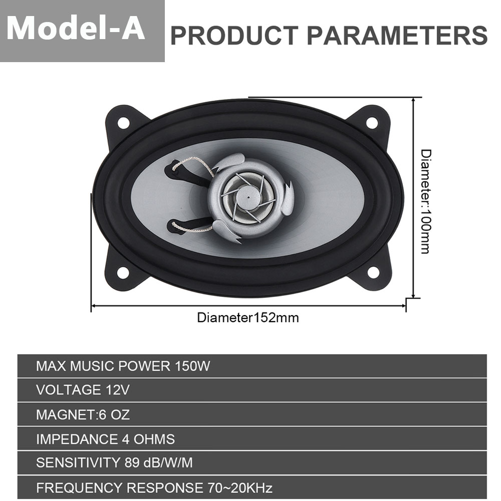 2pcs 4 X 6 Inch 150W / 280W Ca - Audio X Music recension och pris
